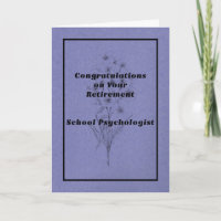 School Psychologist Retirement