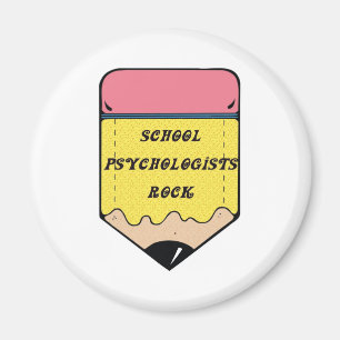 SCHOOL PSYCHOLOGIST ROCK MAGNET
