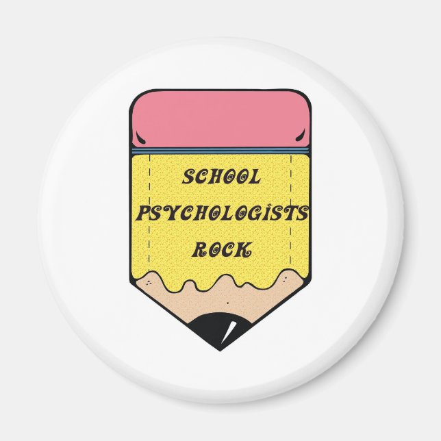 SCHOOL PSYCHOLOGIST ROCK MAGNET (Front)
