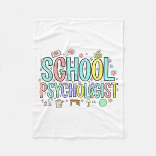 School Psychologist School Psychology School Psych Fleece Blanket