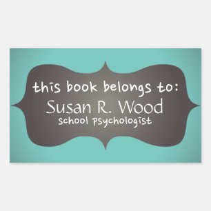 School Psychologist's Customised Book Stickers