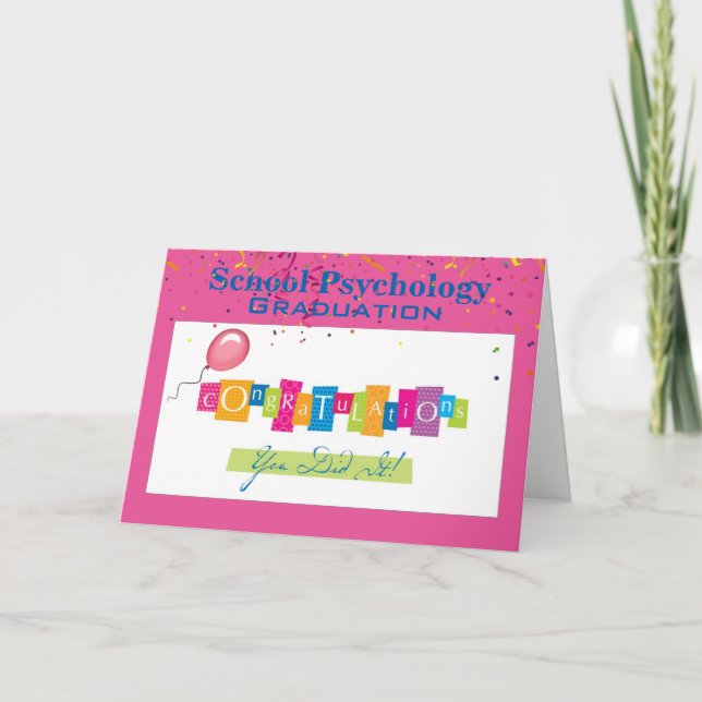 School Psychology Graduation Card (Front)