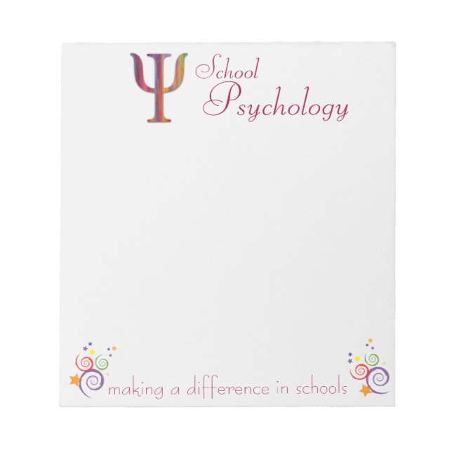 School Psychology Making a Difference Notepad (Front)