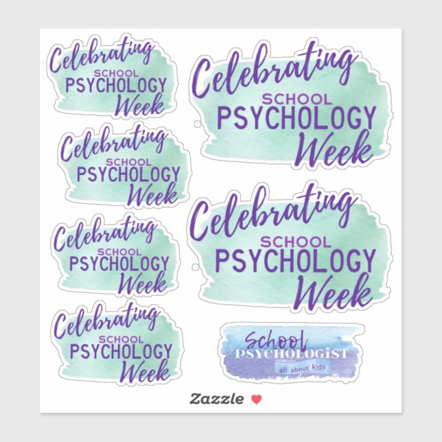 School Psychology Week Contour Sticker Collection (Sheet)