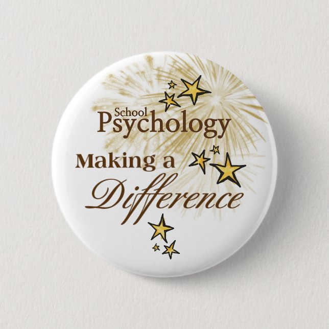 School Psychology Week--Making a Difference Button (Front)