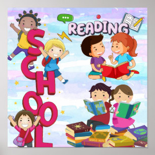  school reading poster