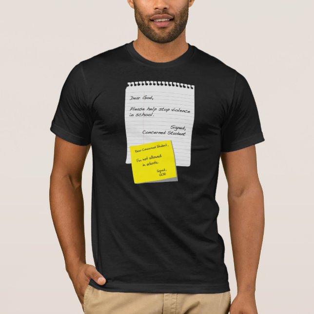 School & Religion T-Shirt (Front)