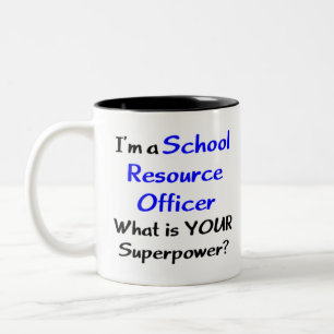 school resource officer Two-Tone coffee mug