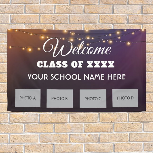 School Reunion Welcome with Photos Banner (Creator Uploaded)