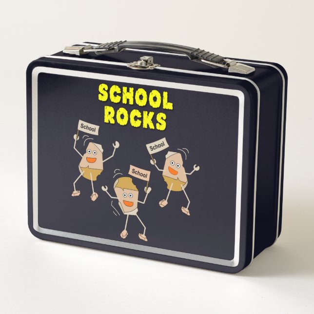 School Rocks Metal Lunch Box (Front)