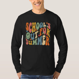 School s Out For Summer Last Day Of School Groovy  T-Shirt