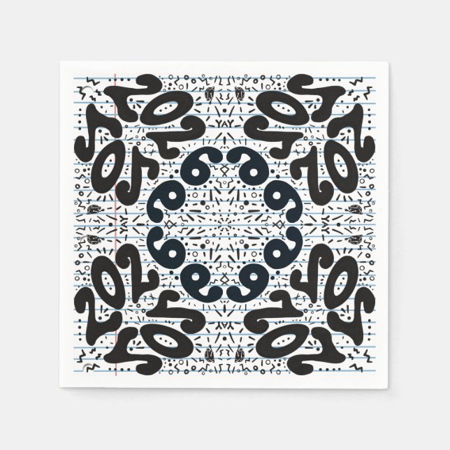 School’s Out Forever Loose Leaf Paper Napkin (Front)