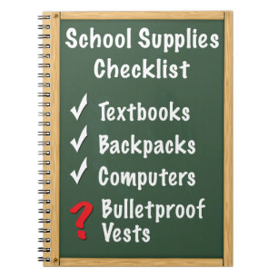 School Safety Supplies Checklist Notebook
