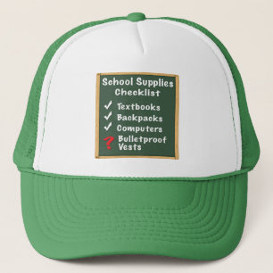 School Safety Supplies Checklist Trucker Hat