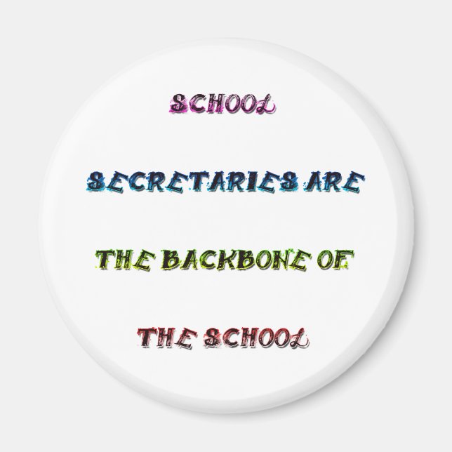 SCHOOL SECRETARIES MAGNET (Front)