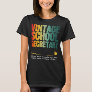 School Secretary Appreciation Week Back to School  T-Shirt