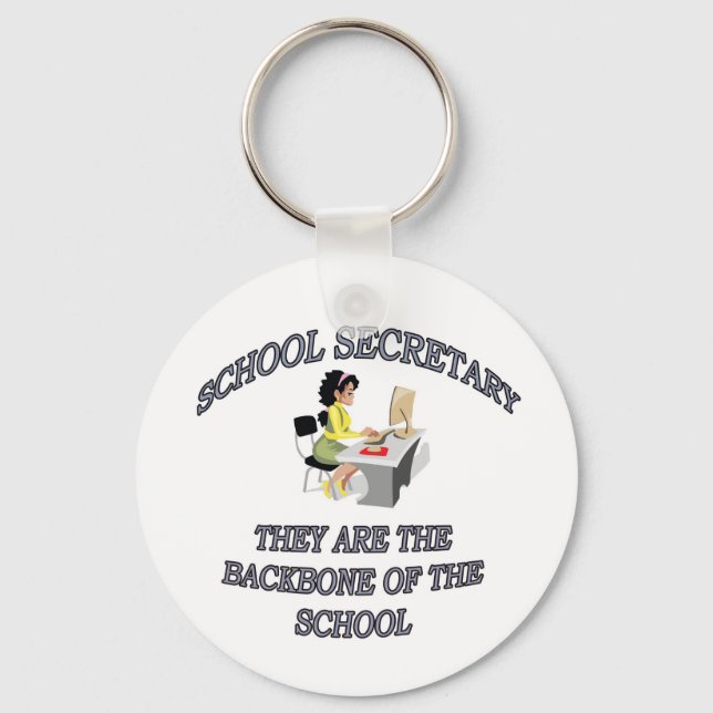 SCHOOL SECRETARY KEY RING (Front)