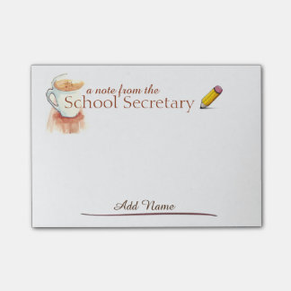 School Secretary Post-it Notes