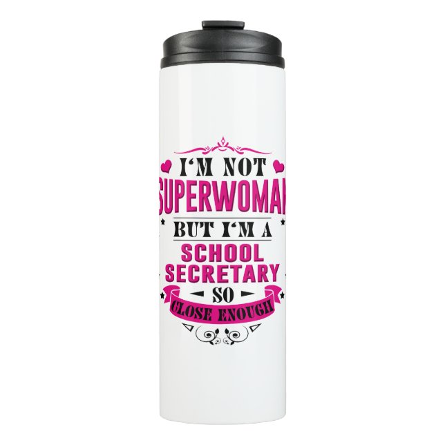 School Secretary Tumbler Funny Gift for Women (Front)