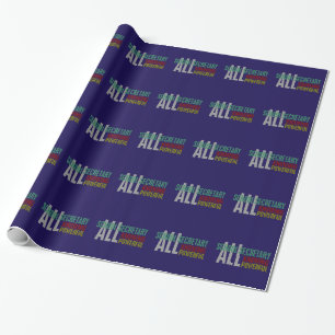 School Secretary Wrapping Paper
