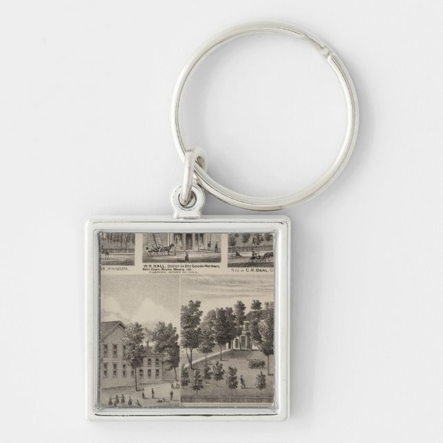 School, Seminary, Residences, Minnesota Key Ring (Front)