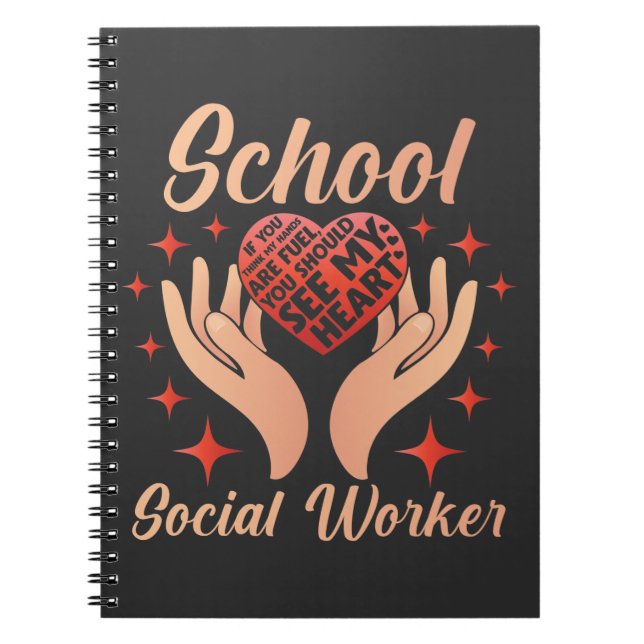 School social worker counsellor teacher Educator Notebook (Front)