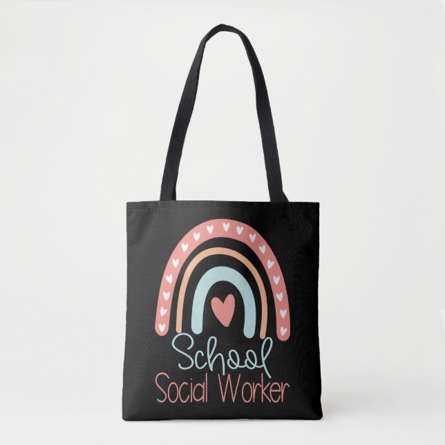 School Social Worker Gift Tote Bag (Front)
