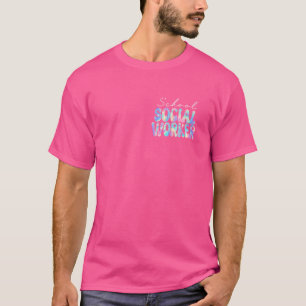 School Social Worker Groovy Back to School Teacher T-Shirt