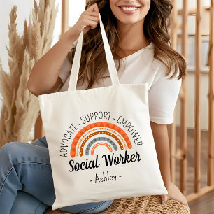 School  Social Worker LSW MSW Gifts Custom Tote Bag