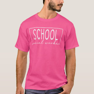 School Social Worker Social Work Month T-Shirt