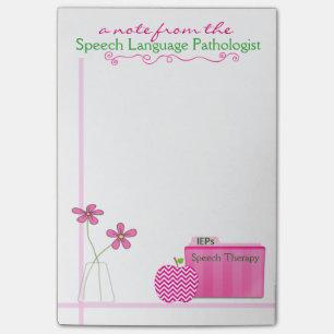 School Speech Pathologist's Large Modern Post-its Post-it Notes