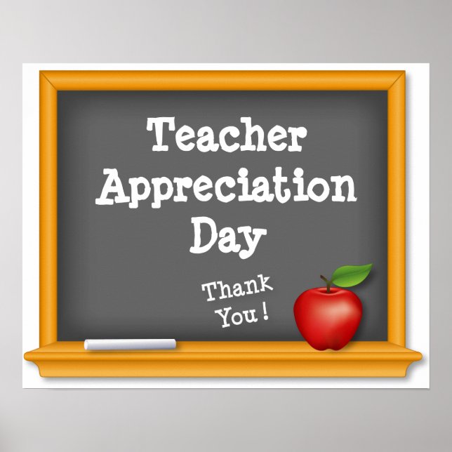 School Spirit: Teacher Appreciation Day Poster (Front)
