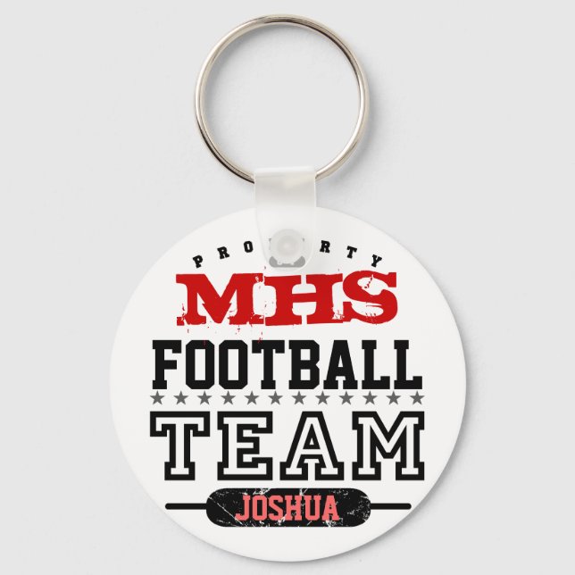 School Sport Team Key Ring (Front)