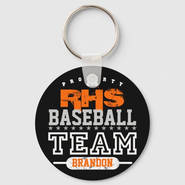 School Sport Team Key Ring (Front)