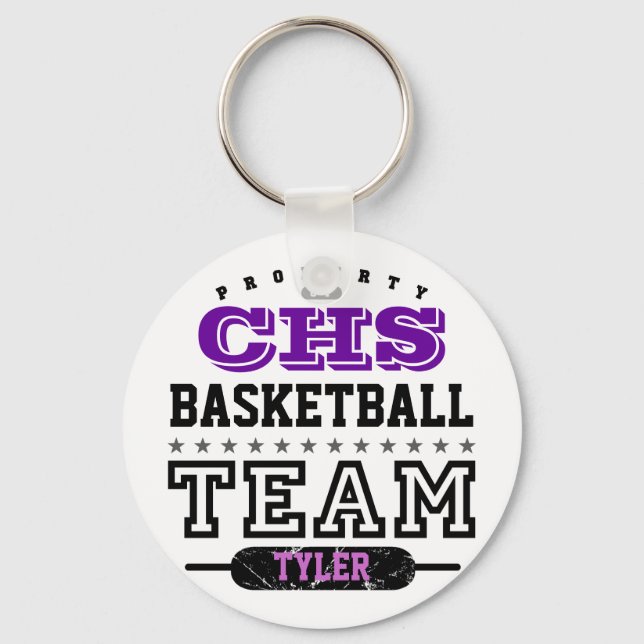 School Sport Team Key Ring (Front)