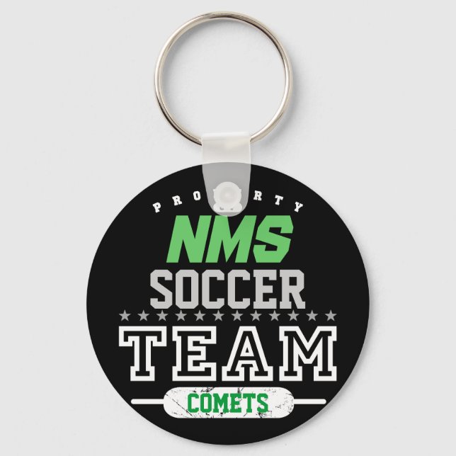 School Sport Team Key Ring (Front)