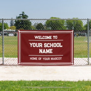 School Sports Banner for Gym or Event - Outdoor