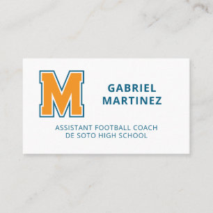 School Sports Team Colours  Business Card