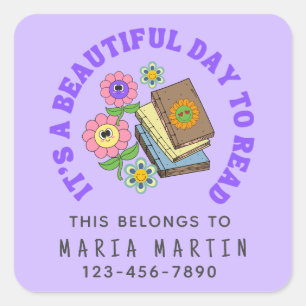 School Sticker Reading Name This Belongs To Phone