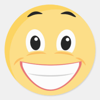 School Sticker with Face Emoji