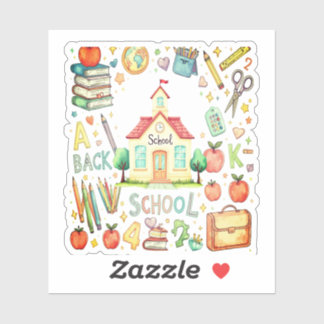 School Stickers for Kids | Classroom Icons, Books 