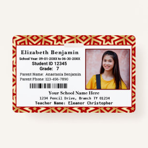 School Student Child Kids Photo ID Identification  ID Badge