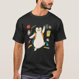 School Student Zoo Animal Bird Antarctica Penguin T-Shirt
