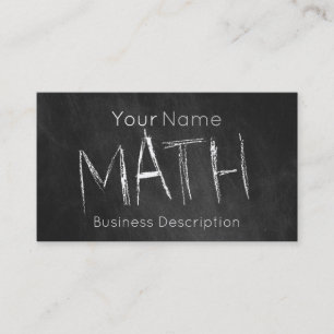 School subject Business Card