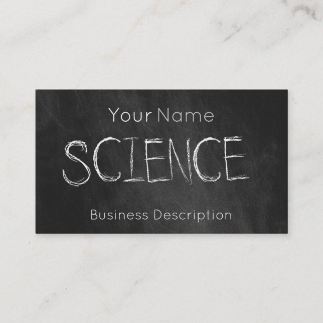 School subject Business Card (Front)