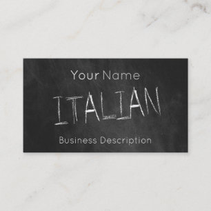 School subject Business Card