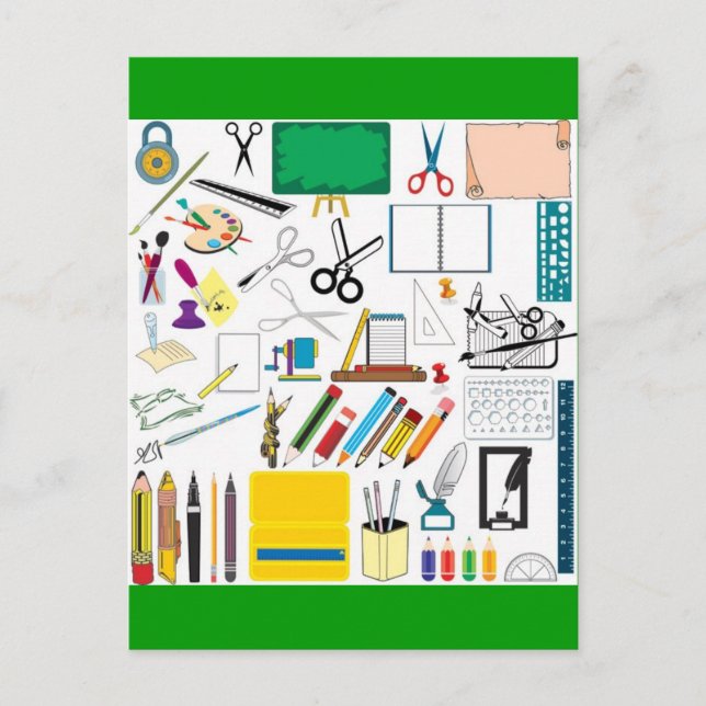 School subjects3 postcard (Front)