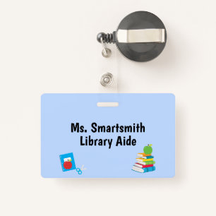 School Supplies Teacher Aide Grade Department ID Badge
