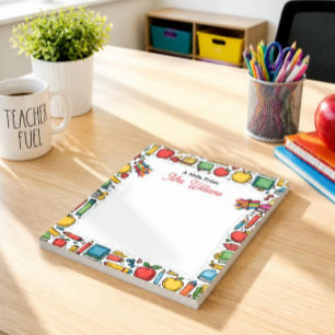 School Supplies Teacher's  Notepad