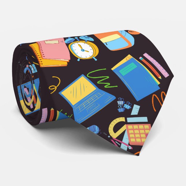 school supply tie (Rolled)